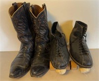 Men’s Cowboy Boots and Roller Skates