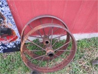 28 x 4 Vintage Cast Iron Wheels