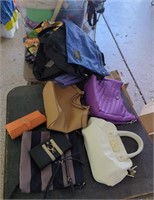 Large lot of purses and bags