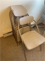 6 Vintage Folding Chairs-Cosco