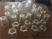 glass pitcher w/ 3 sizes of  glasses