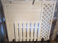 3 Vinyl Fence Pieces and Vinyl Cape Cod Gate