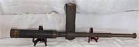 Antique Leather Covered 4 Section Telescope