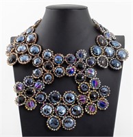 Vilaiwan Crystal & Faceted Bead Statement Necklace