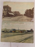10 Illinois postcards. Carbondale -  Mounds -