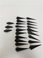 Lot Of 22- 2 Blade Plastic Arrowheads Archery Tips