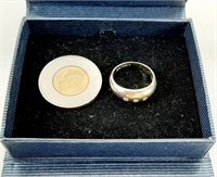 Bague en VERMEIL (ARGENT 925 plaqué OR) size 7-7½