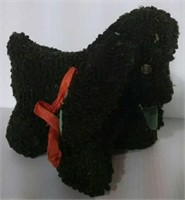 old black stuffed poodle dog