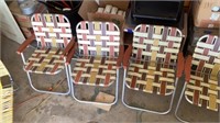 5-Lawn Chairs, 1-Beach Chair, 1-Folding sun