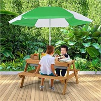 Costzon Kids 3 in 1 Sand , Water & Picnic Table