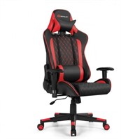 Costway Massage Gaming Chair with Lumbar Support
