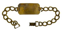 WWII USN Sterling ID Bracelet