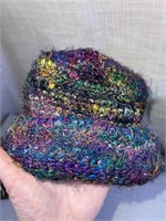 100% Silk Crocheted Hat Hand Made in Nepal