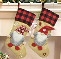 4 pcs KAZOLEN 4 Pcs Christmas Stocking with Hang