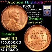 ***Auction Highlight*** 1920-s Lincoln Cent 1c Gra