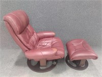 Lane Stressless Style Chair with Ottoman