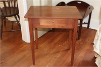 Federal period mahogany one drawer stand 24" X