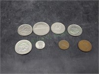 Eight Dutch Coins  1961-1982