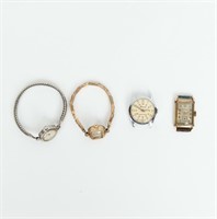 Jewelry Lot of 4 Vintage Watches