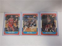 LOT OF 3 1986 FLEER BASKETBALL CARDS