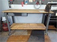KOBALT WORK BENCH WITH 5" JAW BENCH VISE