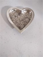 Stieff Sterling silver heart shaped trinket tray