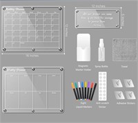 Acrylic Magnetic Calendar for Fridge and Wall