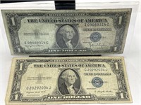 Currency-2one dollar bills 1935