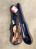 OLD VIOLIN WITH BOW IN CASE