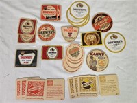 Drewrys, Kamms, Hoosier Beer, & Falstaff Coaster