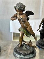 After Houdon Bronze Statue Cupid