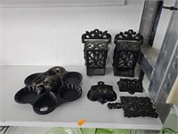 VTG cast iron pieces and brass bell