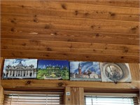 FOUR PHOTO'S ON CANVAS