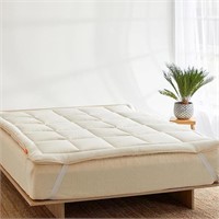 Organic Wool Pillow Top Mattress Topper 3.5"