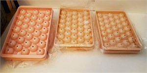 * NEW * 3 SETS OF BALL ICE CUBE TRAYS