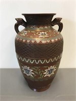 Cloisonne vase 12 inch