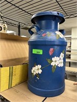 HAND PAINTED MILK CAN