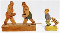 Lot of 2 Wooden Motion Toys