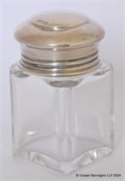 KGV Silver Lidded Salt Jar c.1922