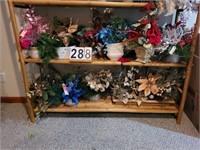 Bottom 2 Shelves of Flower Arrangements