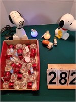 Box of Snoopy Wobble Snow Globes ~ Hair Dryer ~