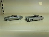 Danbury mint pewter pair of cars these are approx