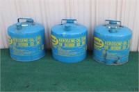 3 Kerosene Cans