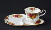 Royal Albert Old Country Roses Dessert Plate & Cup