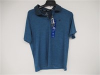 Hurley Men's LG Short Sleeve Polo Shirt, Blue