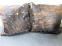Two Cow Hide Pillows