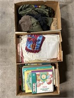 Military Jacket, MRE, Textiles, Child’s Books.