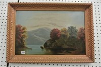 Unsigned Framed Oil On Board