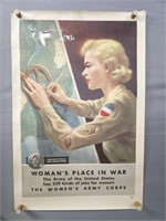 Authentic 1944 Womens Place In War Poster