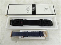 Lot of 2 Smart Watch Bands - Woven Cord & Blue